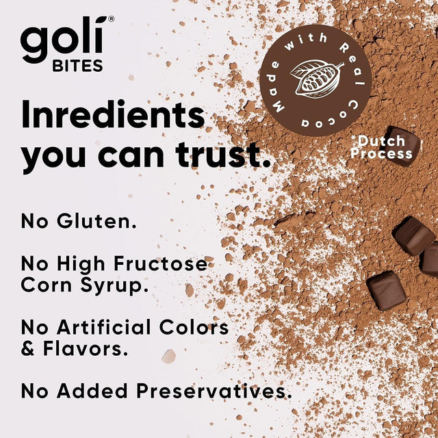 Goli Nutritional Supplement, Multi Vitamin Chewable Bites - 30 Count - Milk Chocolate Vanilla Cocoa Flavor 10+ Vitamins & Nutrients for Overall Health & Wellbeing, Immune, Nervous System Support