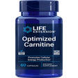 Life Extension Optimized Carnitine – L-Carnitine Supplement - Supports Heart, Brain Health& Exercise Recovery – Gluten-Free – Non-Gmo – 60 Capsules