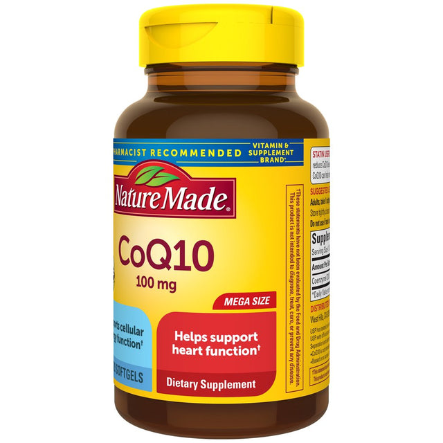 Nature Made Coq10 100Mg Softgels, Dietary Supplement for Heart Health Support, 120 Count