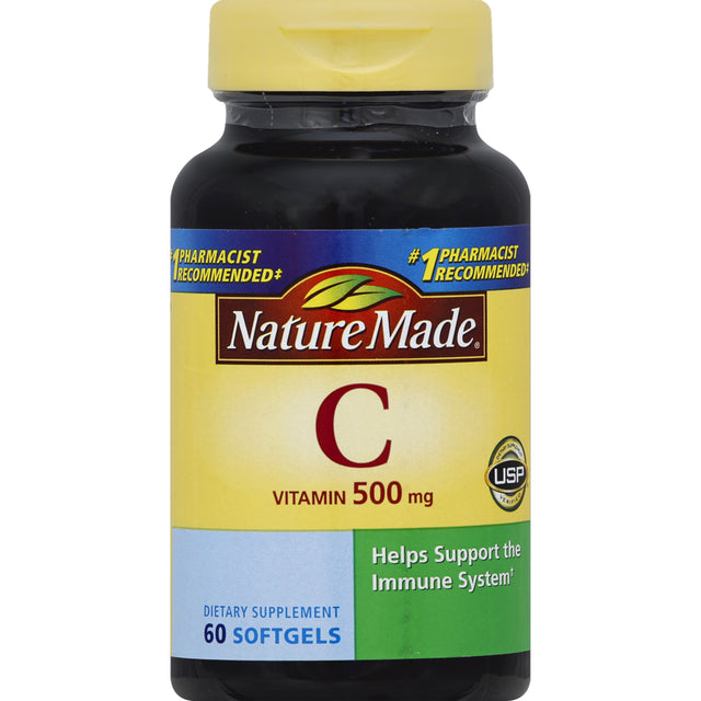 Nature Made Vitamin C 500 Mg Softgels, 60 Count