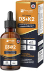 Vitamin D3 4000Iu + K2 MK7 25Μg I Orange Liquid Drops I High Strength 4000Iu D3 + 25Μg K2- 30Ml Bottle I Fast Absorption I 1200 Vegetarian Drops - Made in UK by Prowise Healthcare