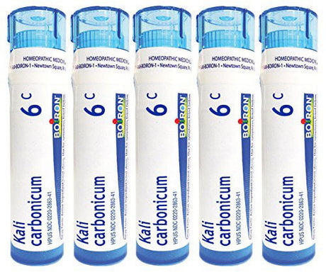 Boiron Kali Carbonicum 6C (Pack of 5), Homeopathic Medicine for Colds