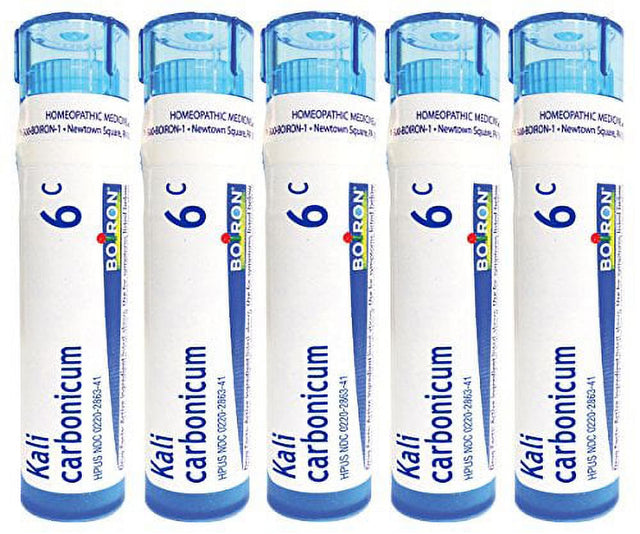 Boiron Kali Carbonicum 6C (Pack of 5), Homeopathic Medicine for Colds