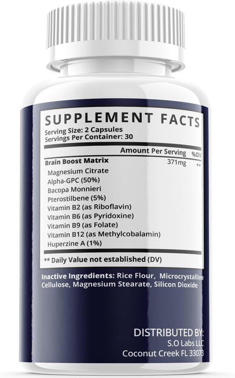 (1 Pack) Mind Vitality Focus - Dietary Supplement for Focus, Memory, Clarity, & Energy - Advanced Cognitive Support Formula for Maximum Strength - 60 Capsules