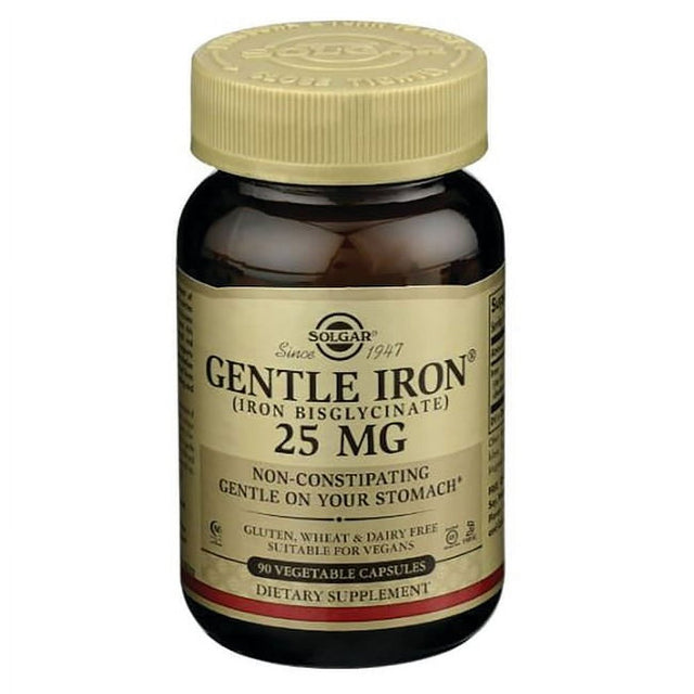 Solgar Gentle Iron 25 Mg - 90 Vegetable Capsules