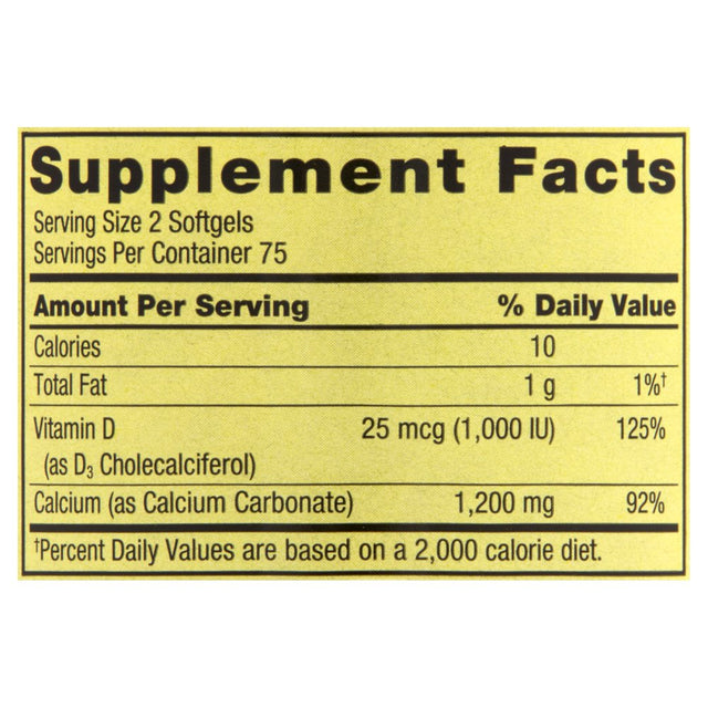 Spring Valley Rapid-Release Calcium Dietary Supplement, 600 Mg, 150 Count