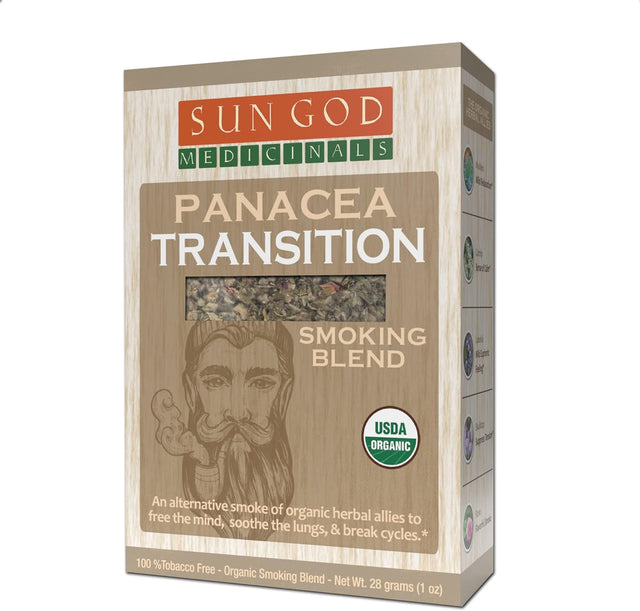 Panacea Transition Natural Herbal| Smoking Blend for Relaxation & Enjoyment | Aromatic Mixture | 1 Oz.