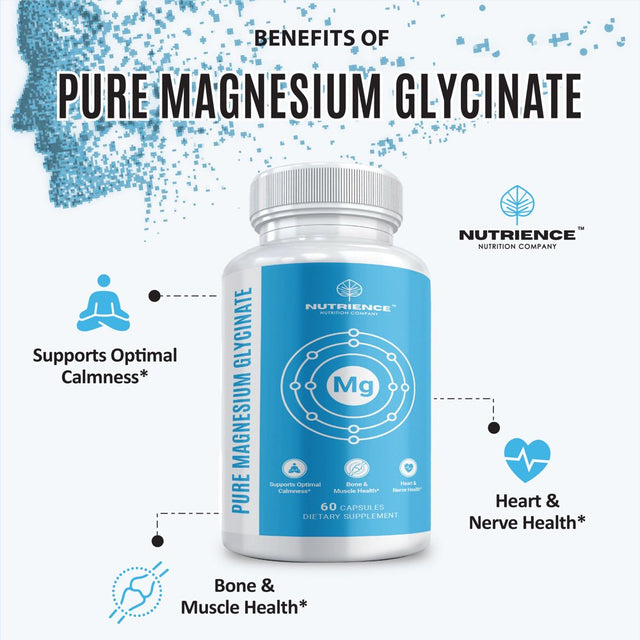 Magnesium Glycinate (400Mg) - Magnesium Pills for Women and Men for Improved Sleep Support, Stress Relief & Cramp Defense - 120 Capsules