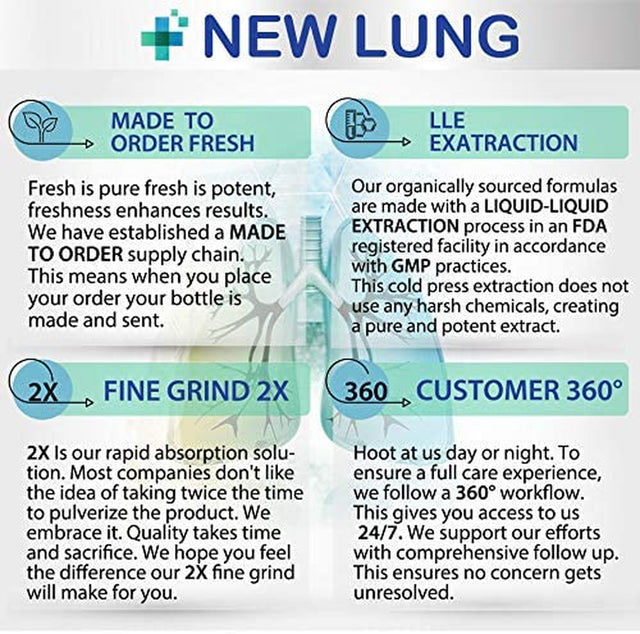 Lung Detox by Success Cemistry® 60 Veggie Capsules - Lung Cleanse ►Top Rated Herbal Lung Cleanse & Detox. Supports Healthy Lungs & Sinus from Harmful Effects of Smoggy Cities & Years of Smoking