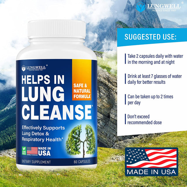 Quit Smoking Aid - Made in USA - Helps to Clear Lungs & Stop Smoking - Infused with Mullein & L-Tryptophan for Lung Cleanse & Stress Relief