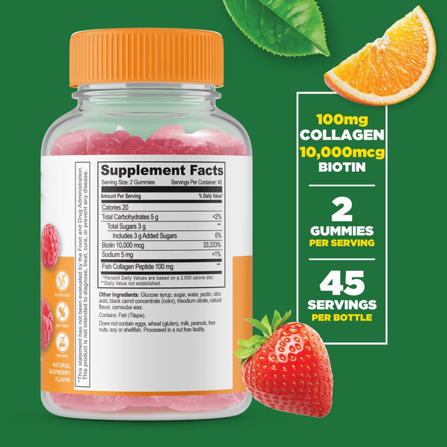 Lifeable Collagen and Biotin - 90 Gummies