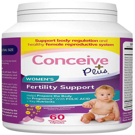 Conceive plus Womens Fertility Support - Conception Formula, Fertility Prenatal Vitamin, 60 Capsules, 30 Day Supply