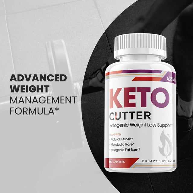 Keto Cutter - Ketogenic Weight Loss - Energy & Focus Boosting Dietary Supplements for Weight Management & Metabolism - Advanced Fat Burn Raspberry Ketones Pills - 120 Capsules (2 Pack)