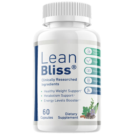 (1 Pack) Lean Bliss - Keto Weight Loss Formula - Energy & Focus Boosting Dietary Supplements for Weight Management & Metabolism - Advanced Fat Burn Raspberry Ketones Pills - 60 Capsules