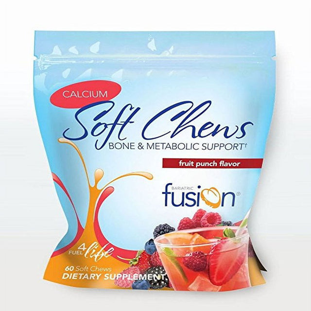 Bariatric Fusion Calcium Soft Chew with Bone & Metabolic Support (Fruit Punch)