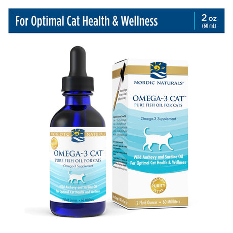 Nordic Naturals Omega-3 Cat, Liquid, Fish Oil for Cats, with EPA & DHA 2 Oz