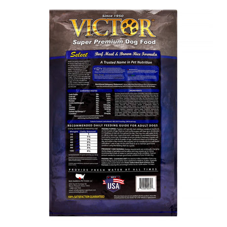 Victor Select Beef & Rice Dry Dog Food, 40 Lb