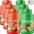 Just Ripe Nutrition Fruits and Veggies Supplement - 90 Fruit and 90 Vegetable Capsules - 100% Whole Natural Superfood - Filled with Vitamins and Minerals - Supports Energy Levels (3 Pack)