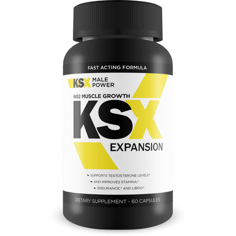 KSX Expansion - Muscle Expansion & N02 Muscle Growth Formula - Enhance Bloodflow - Preactivity/Preworkout Performance - Improve Nutrient Delivery - L-Arginine Supplement - Ksx Male Supplement