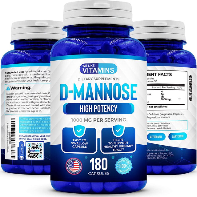 We like Vitamins D-Mannose Supplement Urinary Tract Health Liver Support 180 Capsules