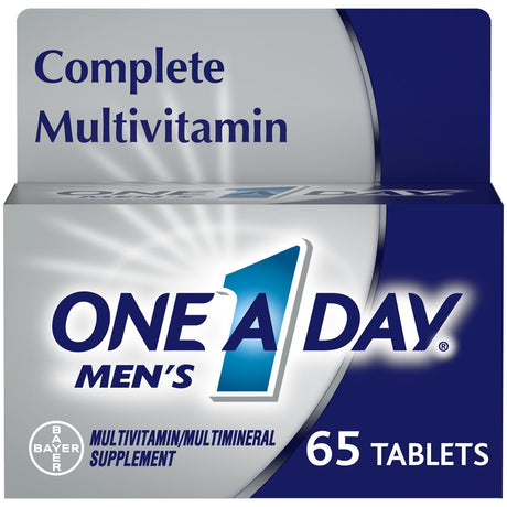 One a Day Men'S 50+ Multivitamin Tablets, Multivitamins for Men, 65 Ct