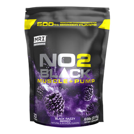 MRI PERFORMANCE NO2 BLACK MUSCLE + PUMP NITRIC OXIDE (BLACK RAZZY RIPPED 30 SERVINGS)