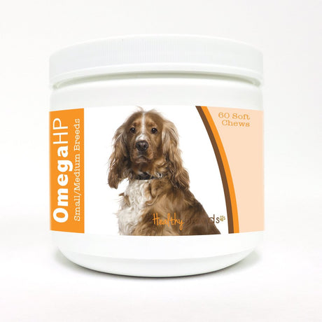 Healthy Breeds English Cocker Spaniel Omega HP Fatty Acid Skin and Coat Support Soft Chews