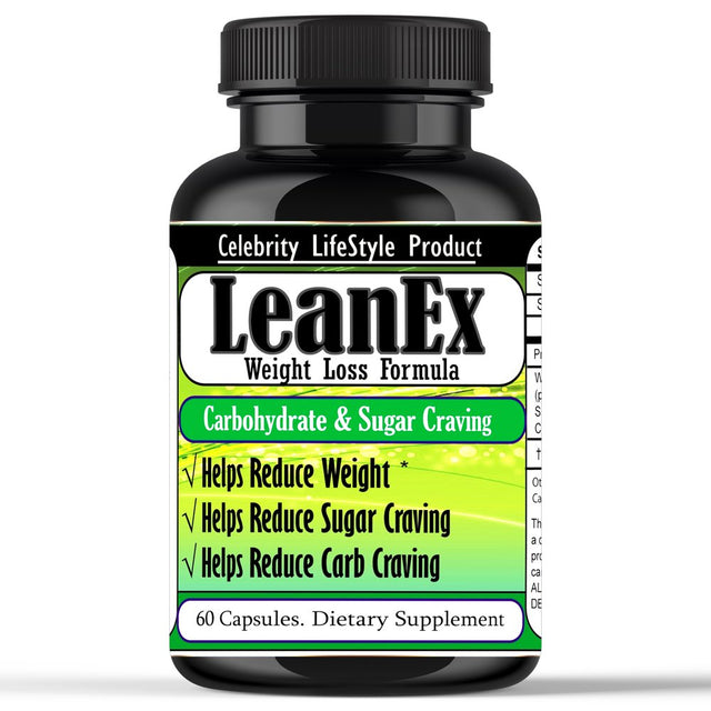 Lean Ex- Nighttime Fat Burner | Weight Loss | Metabolism Support, and Appetite Suppressant | Diet Tablets for Men and Women - 60 Tablets by Celebrity Lifestyle