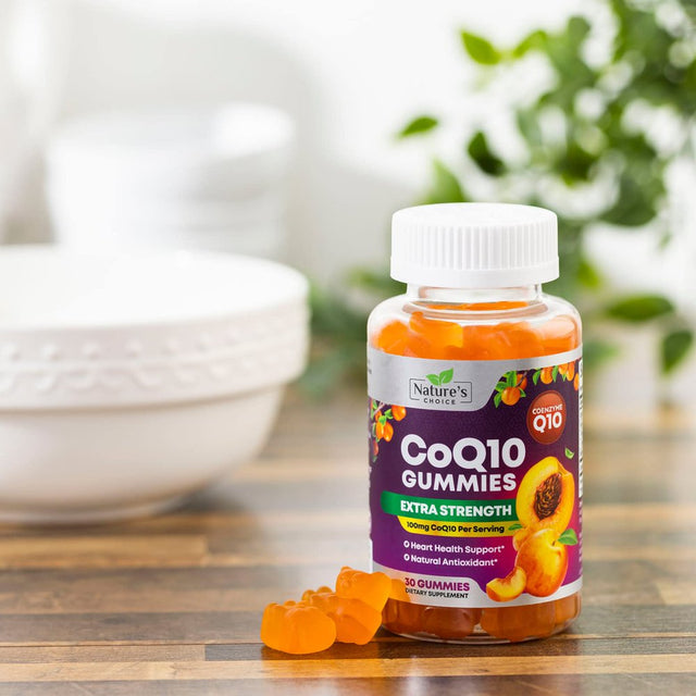 Nature'S Coq10 100Mg Gummies, 3X Better Absorption, Antioxidant for Heart Health Support & Energy Production, Ultra Coenzyme Q10 Vitamins, Coq 10 Supplements, Dietary Supplement, Non-Gmo - 30 Gummies