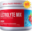 Electrolytes Powder No Sugar - Electrolyte Mix - Hydration Drink - Keto Electrolytes - Fasting Electrolytes - Water Enhancer, No Tablets, Non-Gmo, Gluten Free, Sports Drink - 90 Servings Raspberry