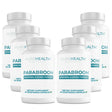 Parabroom Colon Cleanser and Dewormer for Humans - Gut Cleanse Detox and Bloating Relief - Wormwood Supplement with Black Walnut, Papain, and Turmeric Capsules by Purehealth Research X6