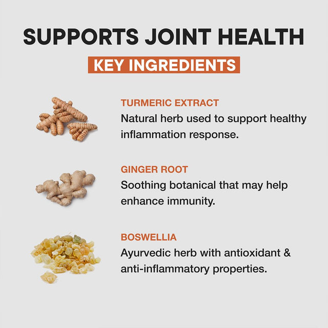 Kevin Hart'S Vitahustle Turmeric Joint Support Gummy Supplement with Ginger, Boswellia, Turmeric Root, 50 Count