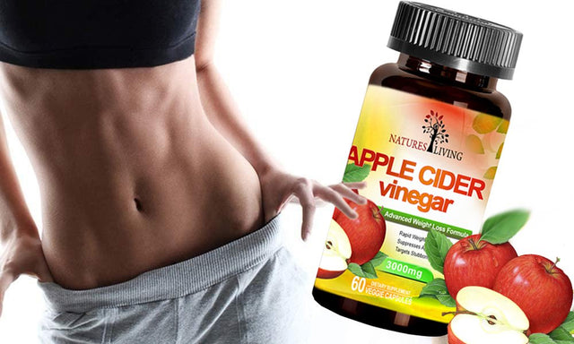 Natures Living Apple Cider Vinegar 3000Mg 120 Pills Herbal Organic Supplements (Pack of 2)