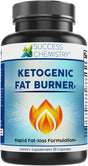 Ketogenic Fat Burner Women & Men - Burn Belly Fat Fast - Carb Blocker - Weight Loss - Focus - Achieve Perfect Ketosis - Diet Pill - Non GMO - 60 Veggie Caps