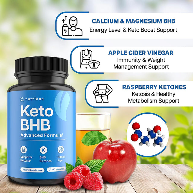 Keto BHB Exogenous Ketones for Men & Women - Keto Supplements for Mental Clarity & Focus - Keto Burn - Keto Fat Burner - Keto Pills Carb-Free Energy for Muscle - Key to Keto Diet - Ketosis Support