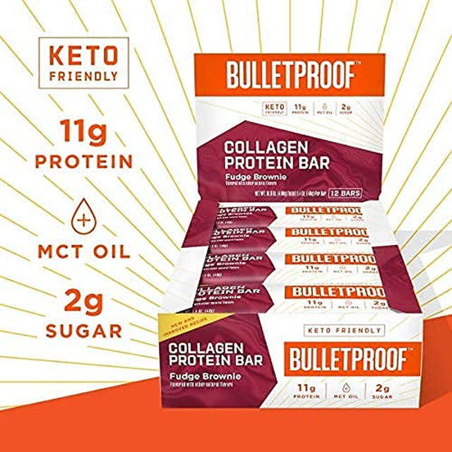 BULLETPROOF Chocolate Collagen Protein Bar, 1.58 OZ