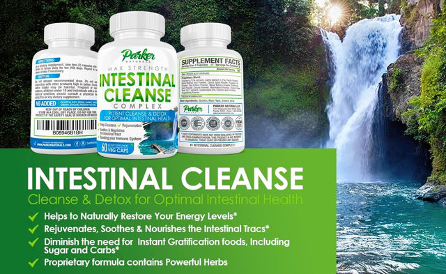 Intestinal Cleanse for Adults 60 Count. Extra Strength with Black Walnut Hull, Wormwood, Echinacea. May Aid Ones Intestinal Health in the Right Direction.