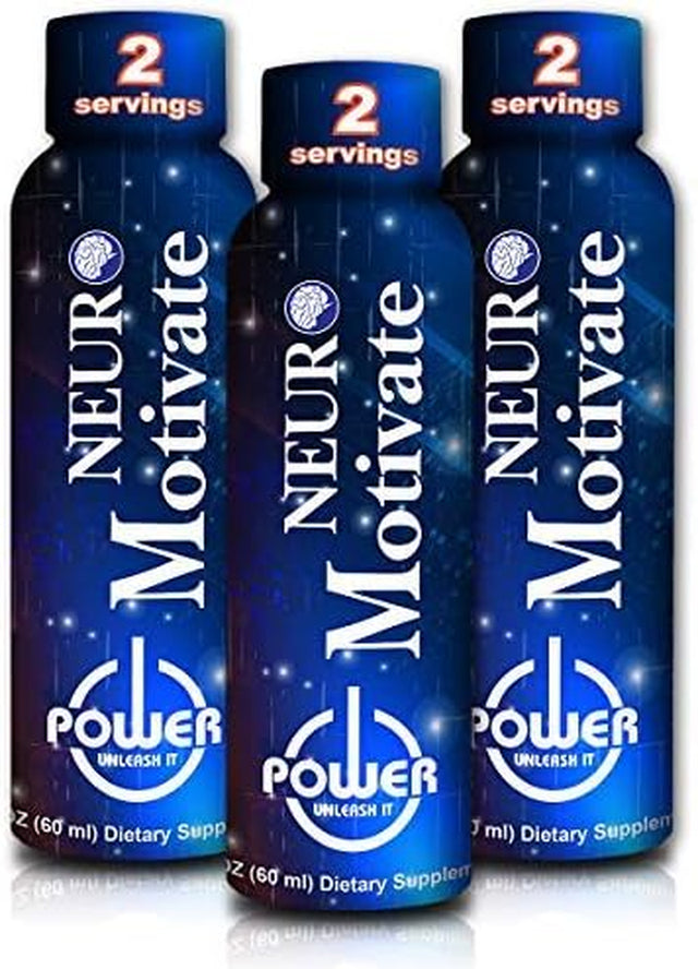 Buried Treasure Neuro Motivate Supplement- Plant Based Energy for Your Brain and Body Six 2 Oz to Go Bottles