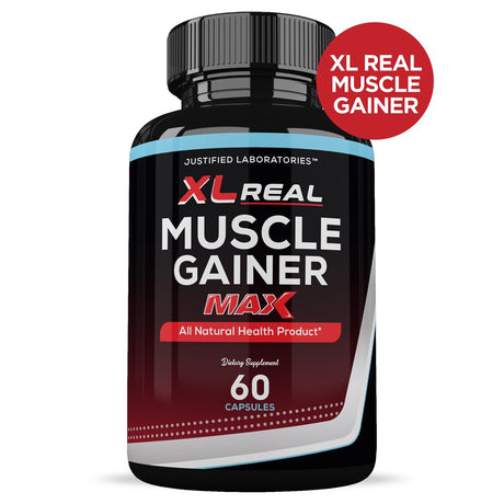 (2 Pack) XL Real Muscle Gainer Max Men’S Health Supplement 120 Capsules