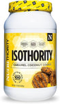 Isothority Whey Protein Isolate, Caramel Coconut Cookie, 2 Lb - Ultra Absorbable Branched Chain Amino Acids (BCAA) Powder with 25G per Serving, Low Carb - Build Muscle & Accelerate Recovery