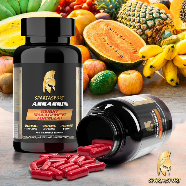 Assassin Weight Management Formula - Weight Loss Pills for Women Men - Thermogenic - Focus - Increase Energy - Weight Loss Supplement - 120 Veggie Capsules