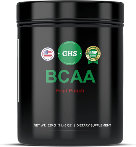 GHS BCAA Fruit Punch Amino Acid Combination for Muscle Growth and Increased Energy Levels