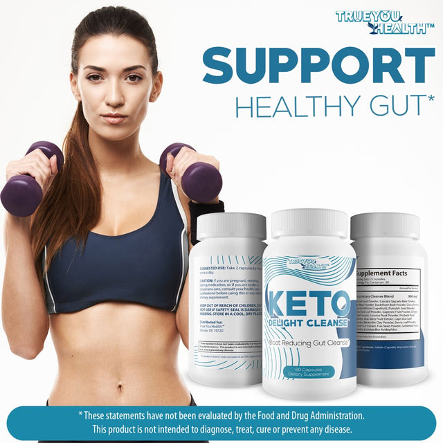 Keto Delight Cleanse - Premium Keto Cleanse - Promote Reduced Gut Bloat for a Healthy Appearance - Support Gut Health, Digestion, & Regularity with Probiotics - Help Keto Cleanse Detox Waste & Toxins