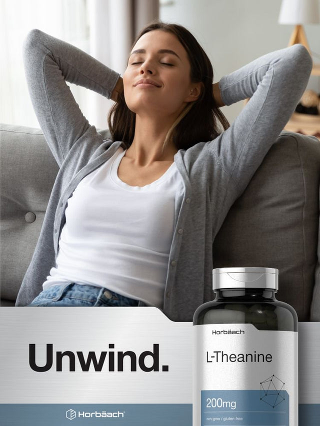 L Theanine 200Mg | 400 Capsules | Value Size | by Horbaach