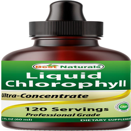 Best Naturals Liquid Chlorophyll Drops 50 Mg per Serving 120 Servings per Bottle | 2 FL OZ | Supports Healthy Energizing, Alkalization, Healthy Oxygenation | Digestion and Immune System Support