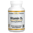 Vitamin D3, 5,000IU, Cholecalciferol from Lanolin, 125 Mcg, 360 Fish Gelatin Softgels