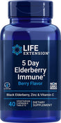 Life Extension 5 Day Elderberry Immune Berry -- 40 Vegetarian Chewable Tablets