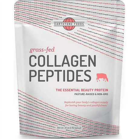 Earthtone Foods Grass-Fed Collagen Peptides 16 Oz Pwdr