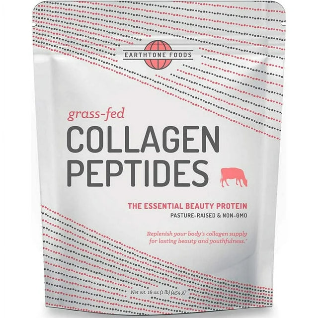 Earthtone Foods Grass-Fed Collagen Peptides 16 Oz Pwdr