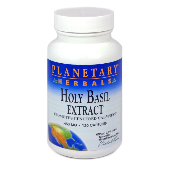 Planetary Herbals Holy Basil Extract 450 Mg - 120 Capsules